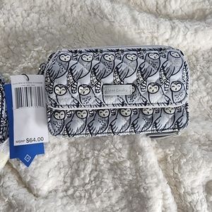 NWT: Vera Bradley Iconic RFID All in One Crossbody In Owl Print